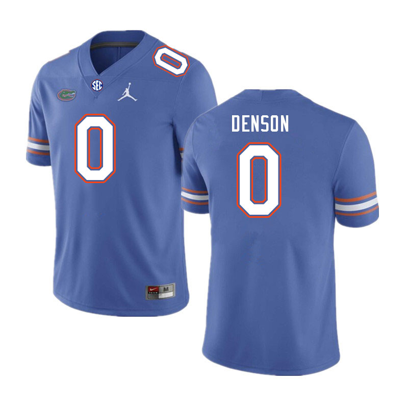 Men #0 Sharif Denson Florida Gators College Football Jerseys Stitched-Royal